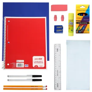 18 Piece Wholesale Premium School Supply Kits - Bulk Case of 24 Kits