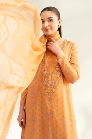 2 Piece - Digital Printed Embroidered Suit - 42501719