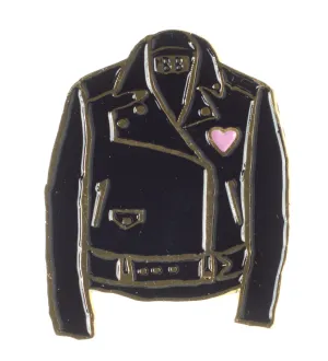 BANANNA BONES LEATHER JACKET ENAMEL PIN