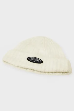 BILLY BONES CLUB BARB KNIT BEANIE - OFF WHITE