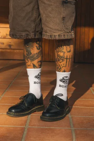 BILLY BONES CLUB BONES 1 PACK SOCKS - BLACK/WHITE