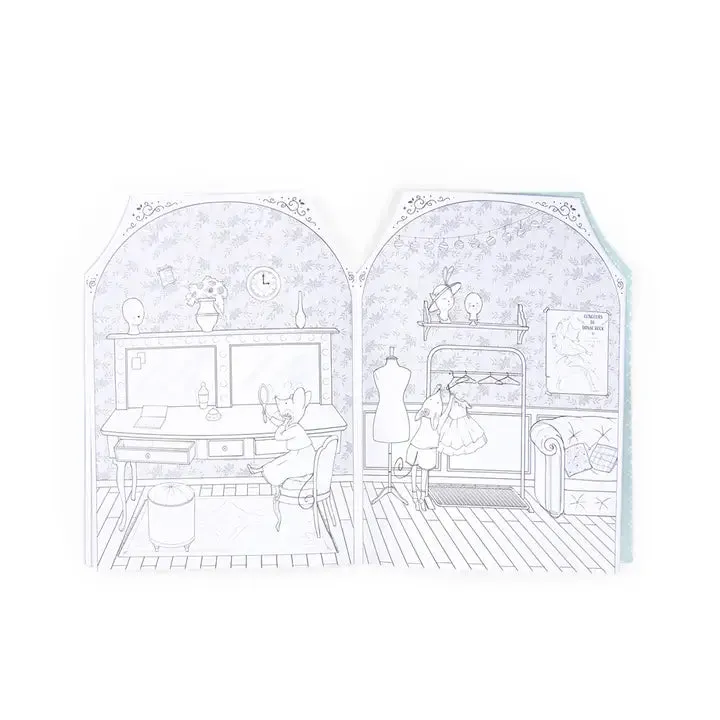 Coloring Book w/ Stickers Little School of Dance
