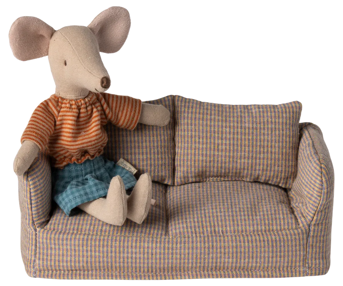 Couch Mouse in Gingham