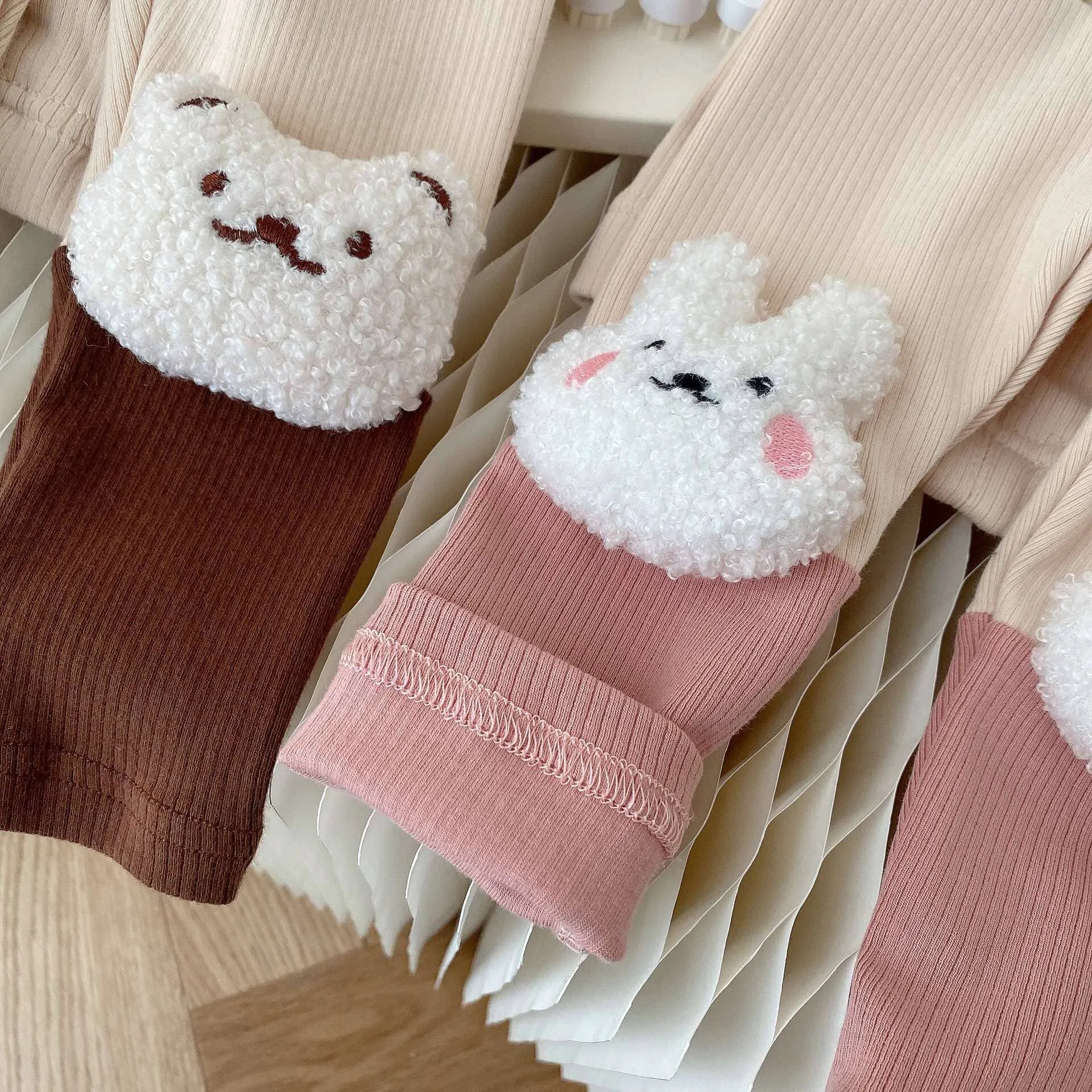 Cute 3D Doll Patch Baby Leggings