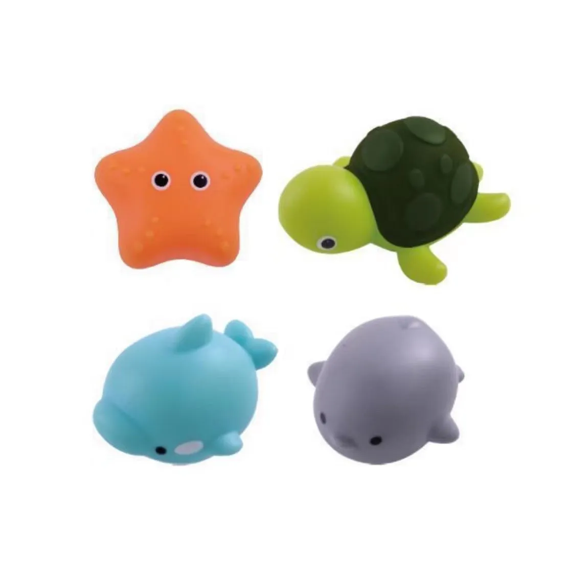 Cute Animals Induction Luminescence Catch Net Bath Toy Set