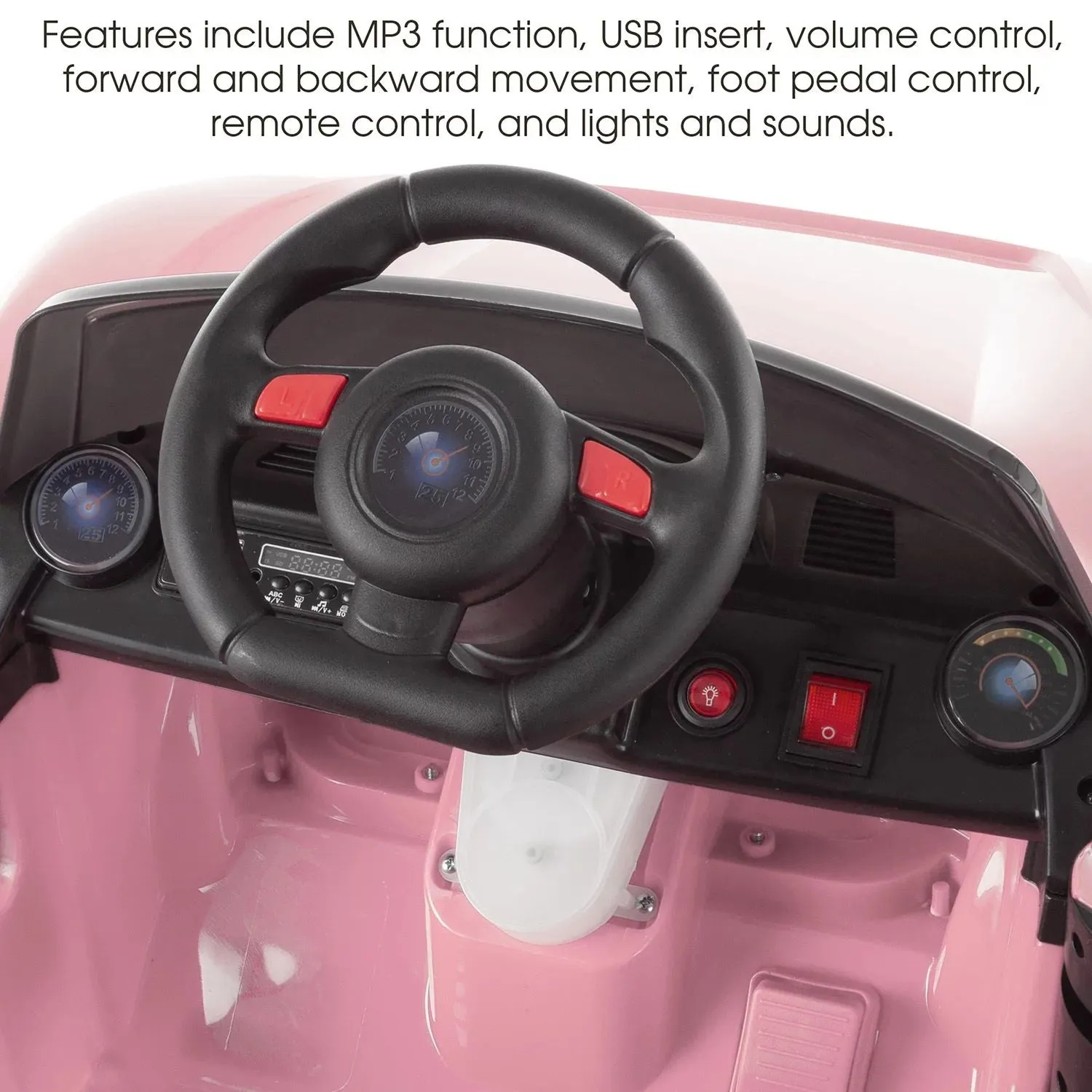 Lil' Rider Rider Lil' Rider Sports Car Toy, Pink