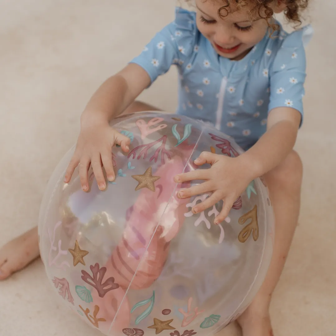 Little Dutch Inflatable Seahorse Beach Ball – Ocean Dreams Pink
