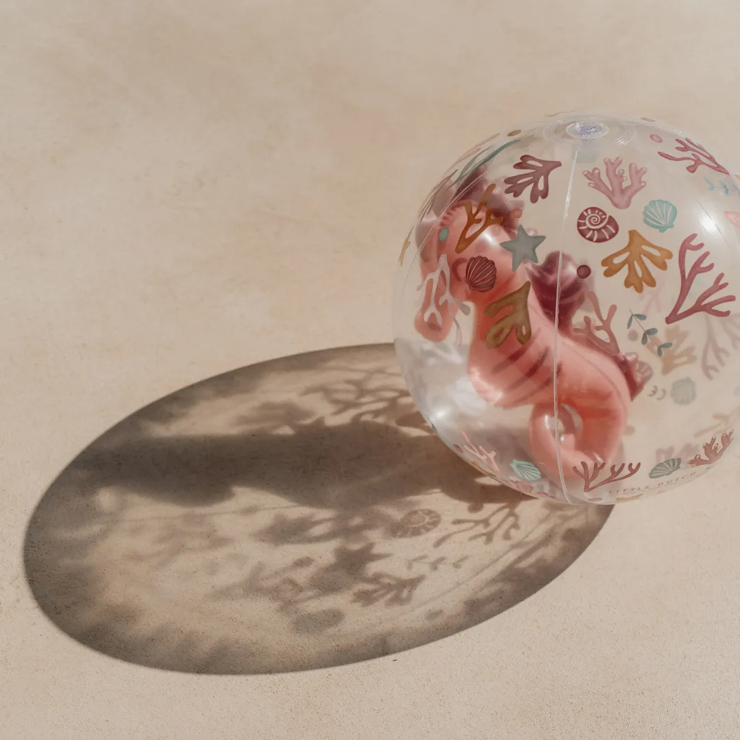 Little Dutch Inflatable Seahorse Beach Ball – Ocean Dreams Pink
