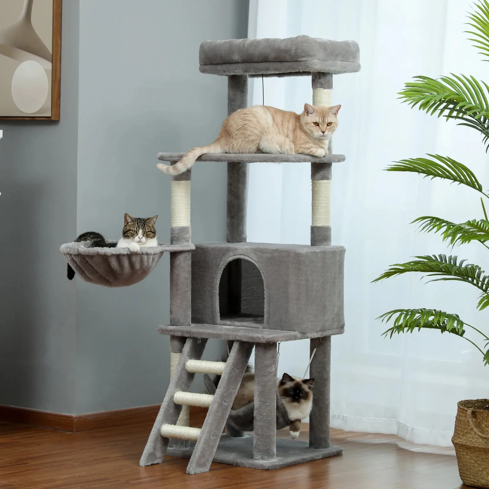 Multi-Level Cat Tree with Condo and Scratching Posts