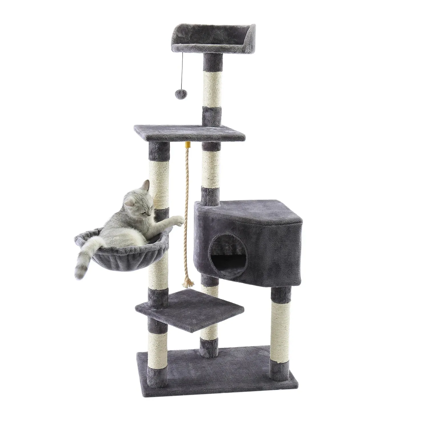 Multi-Level Cat Tree with Condo and Scratching Posts