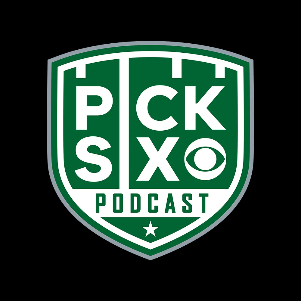 Pick Six Podcast Logo Embroidered Flat Bill Hat