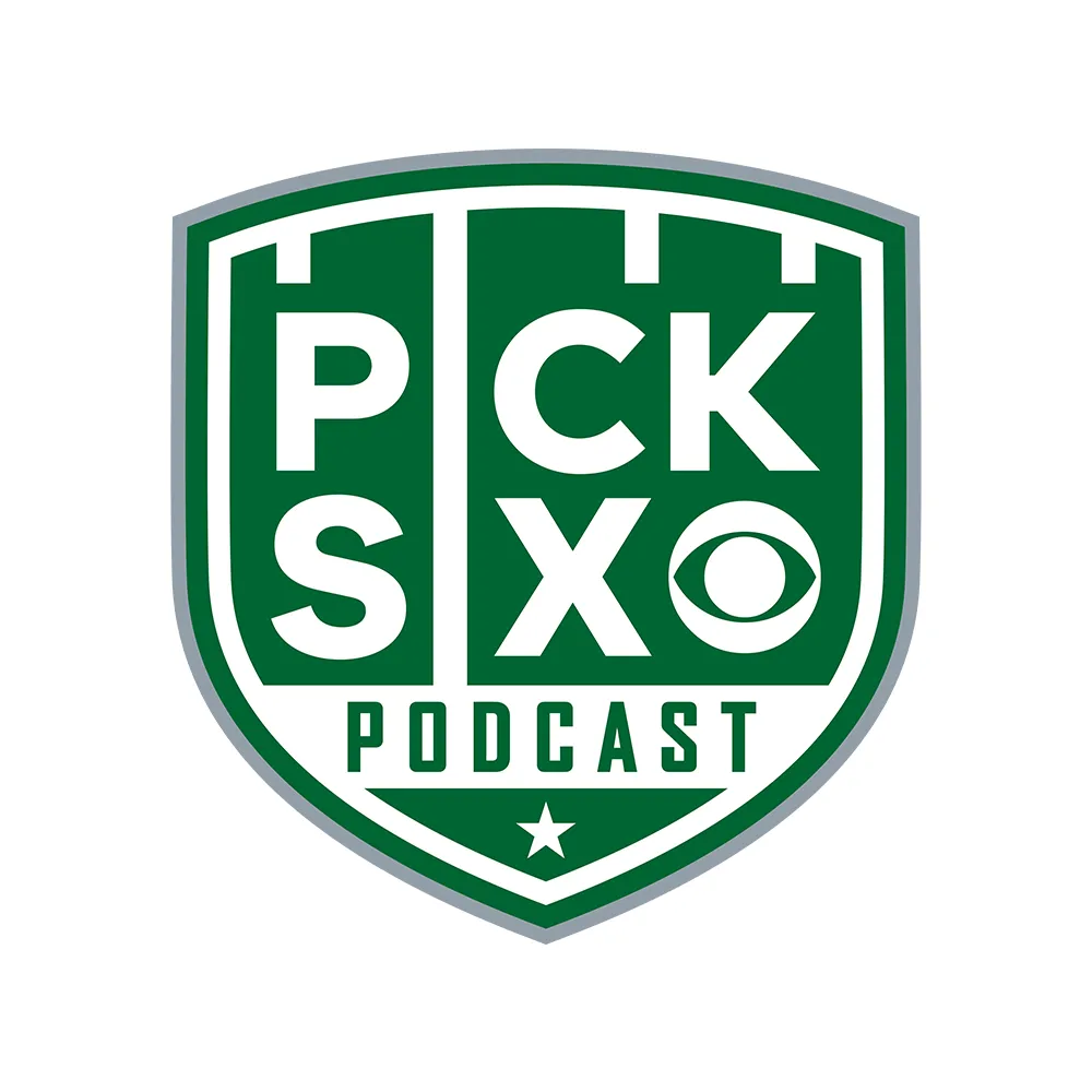 Pick Six Podcast Logo Embroidered Flat Bill Hat