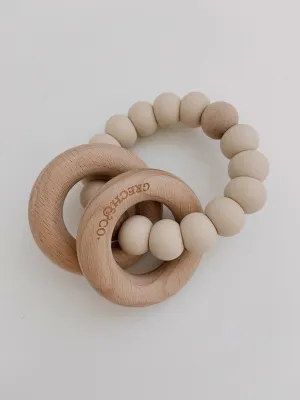 Sedona Teething Ring   Rattle // Buff