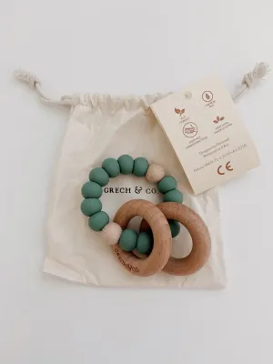 Sedona Teething Ring   Rattle // Fern